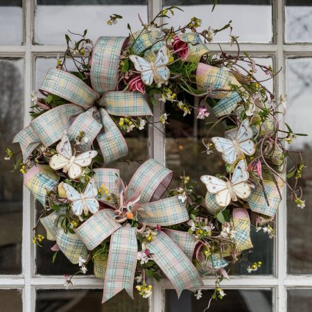 Couronne florale de printemps